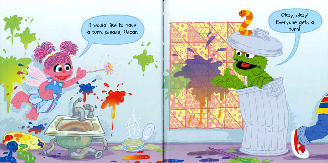 The Messy Alphabet Book! pages 22-23