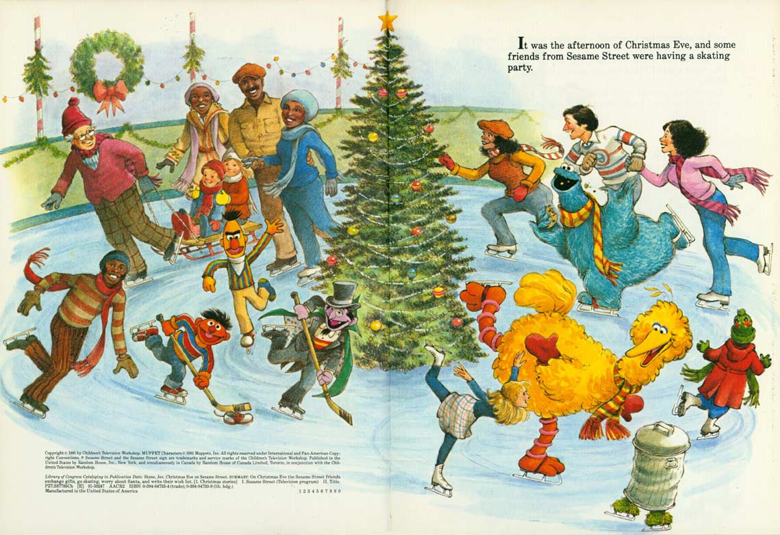 Christmas Eve On Sesame Street pages 4-5