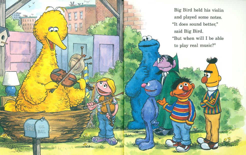 Big Bird Plays the Violin pages 32-33