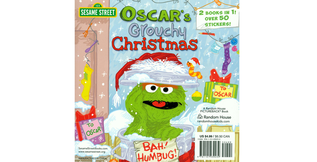 Elmo's Merry Christmas Cover back