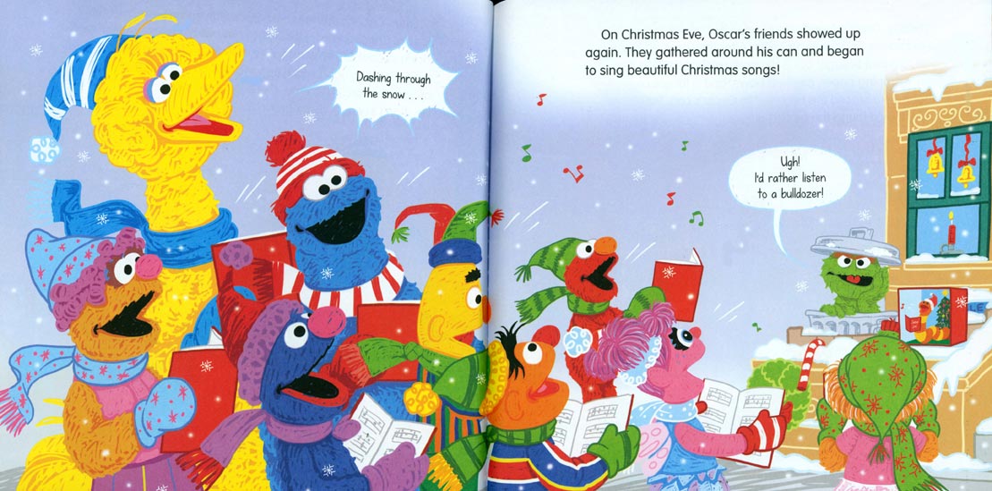 Elmo's Merry Christmas pages 8-9