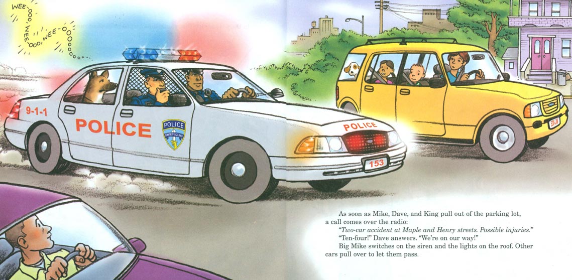 Big Mike's Police Car pages 6-7