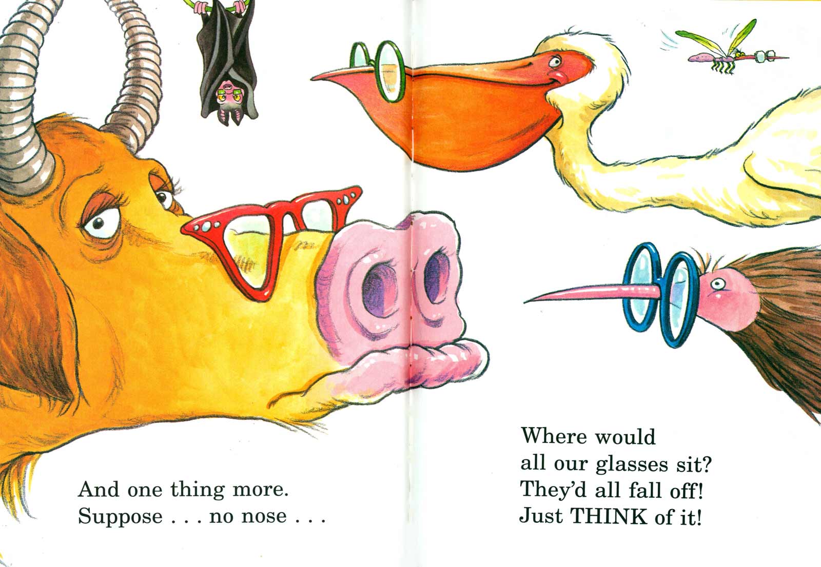 Doctor Seuss The Nose Book Spread One