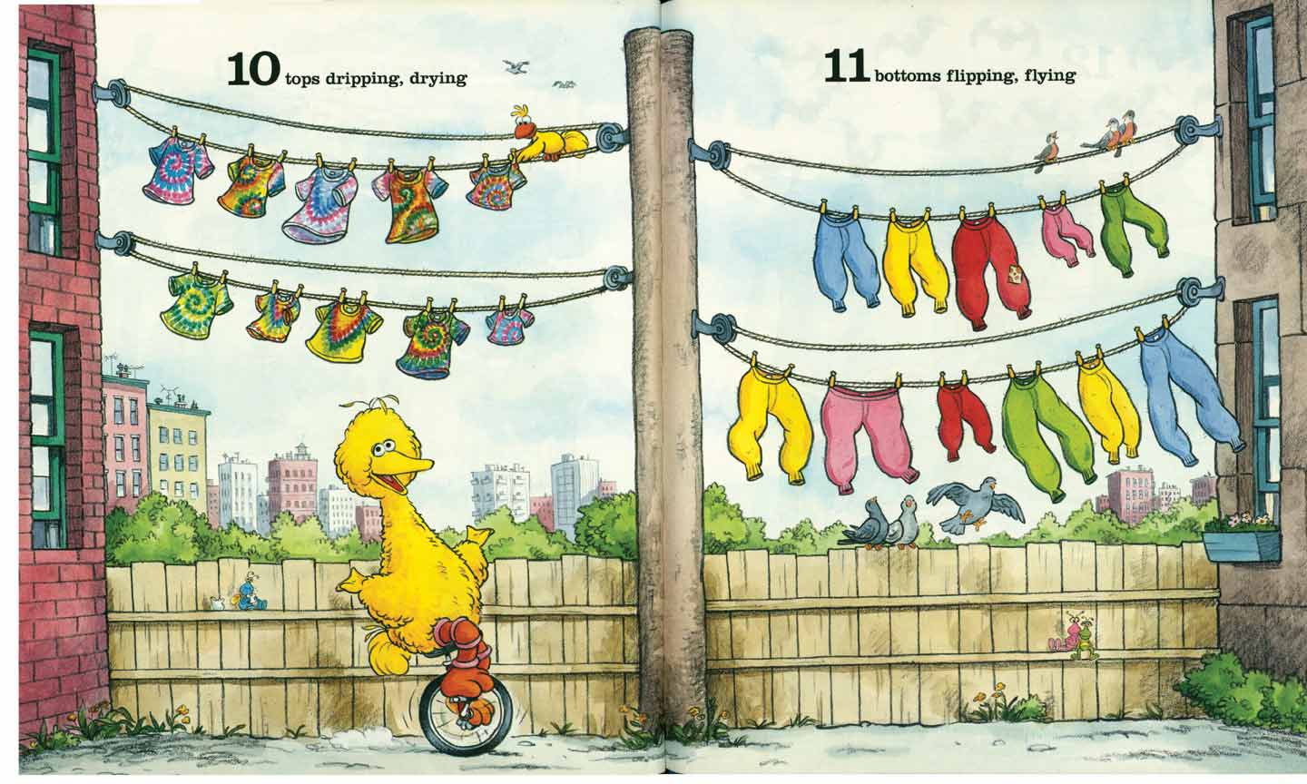 Sesame Street 123 pages 10-11