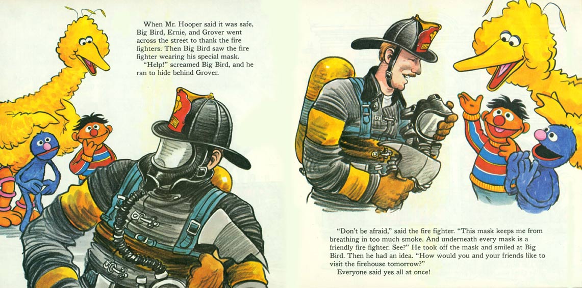 A Visit to the Sesame Street Firehouse pages 12-13