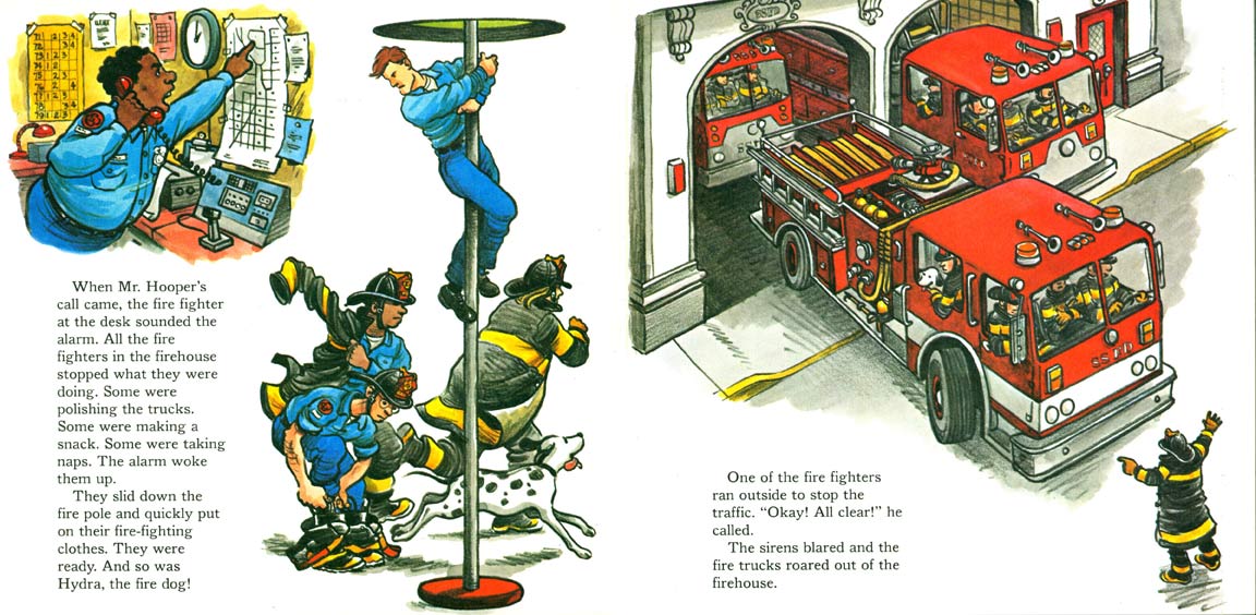 A Visit to the Sesame Street Firehouse pages 6-7