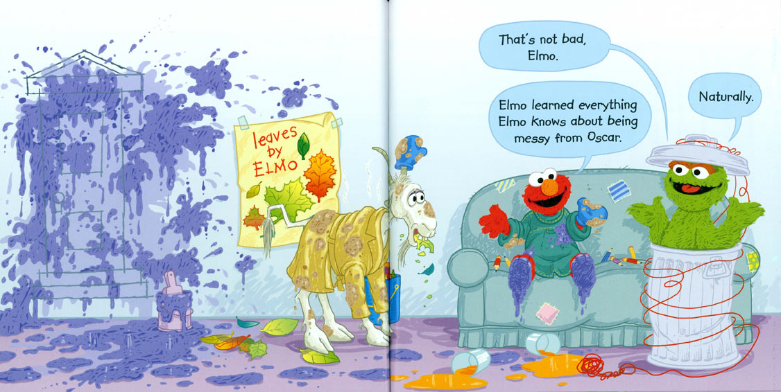 The Messy Alphabet Book! pages 16-17