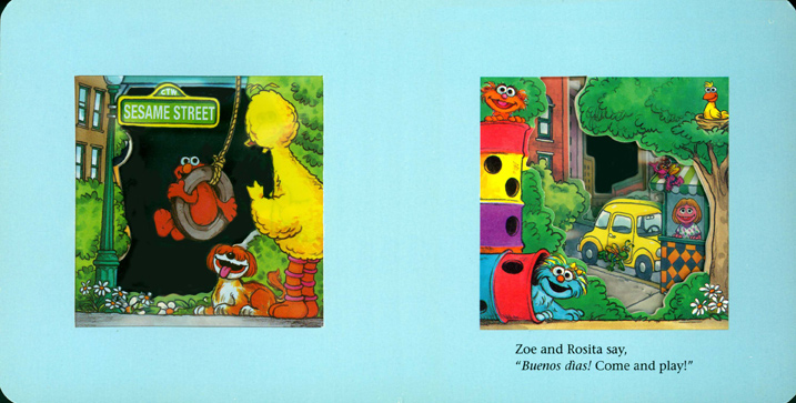 Windows on Sesame Street pages 4-5