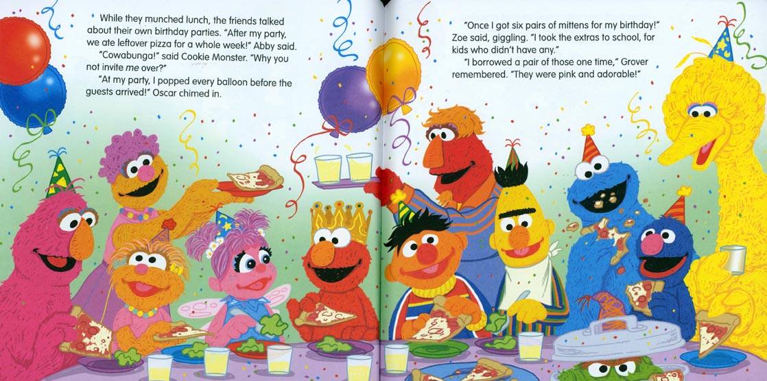 Elmo's Super-Duper Birthday pages 16-17