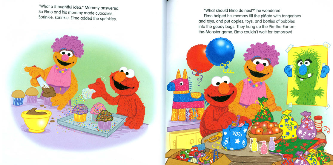Elmo's Super-Duper Birthday pages 6-7
